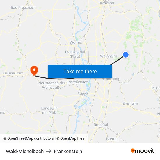Wald-Michelbach to Frankenstein map
