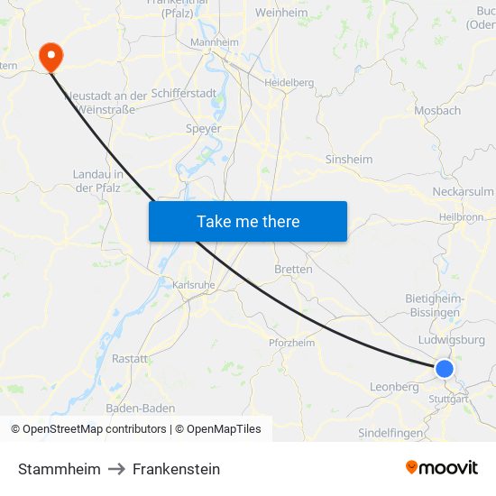 Stammheim to Frankenstein map