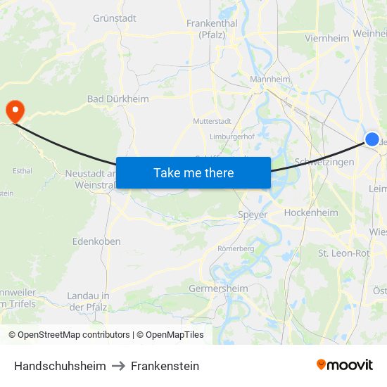 Handschuhsheim to Frankenstein map