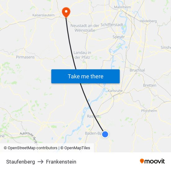 Staufenberg to Frankenstein map