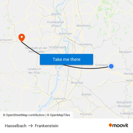 Hasselbach to Frankenstein map