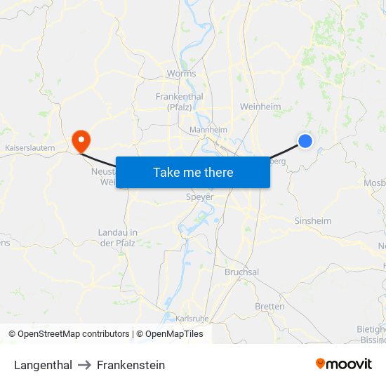 Langenthal to Frankenstein map