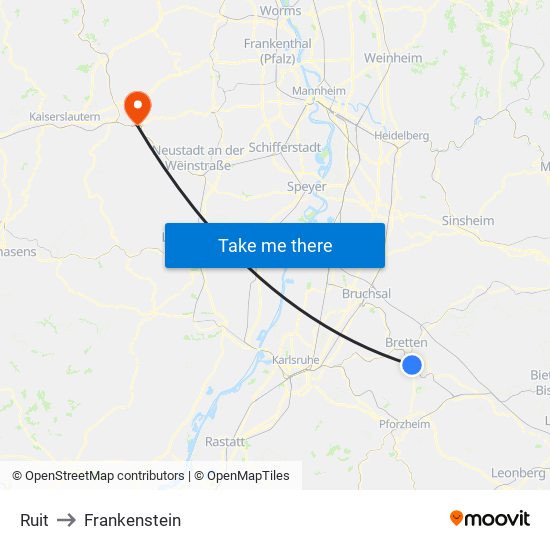 Ruit to Frankenstein map