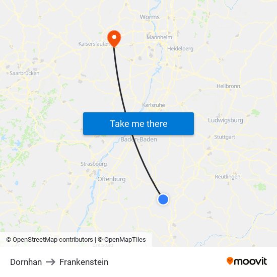 Dornhan to Frankenstein map