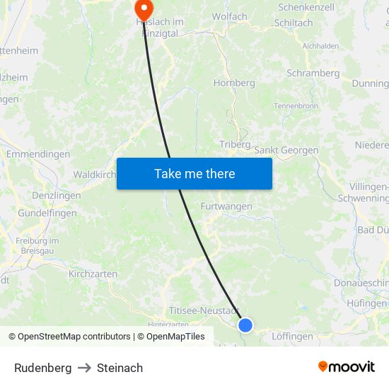 Rudenberg to Steinach map