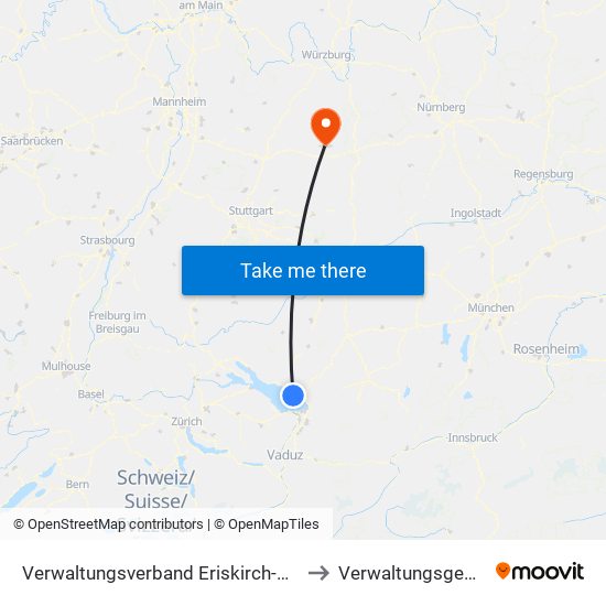 Verwaltungsverband Eriskirch-Kressbronn am Bodensee-Langenargen to Verwaltungsgemeinschaft Gerabronn map