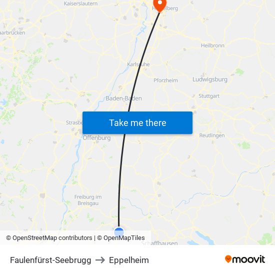 Faulenfürst-Seebrugg to Eppelheim map