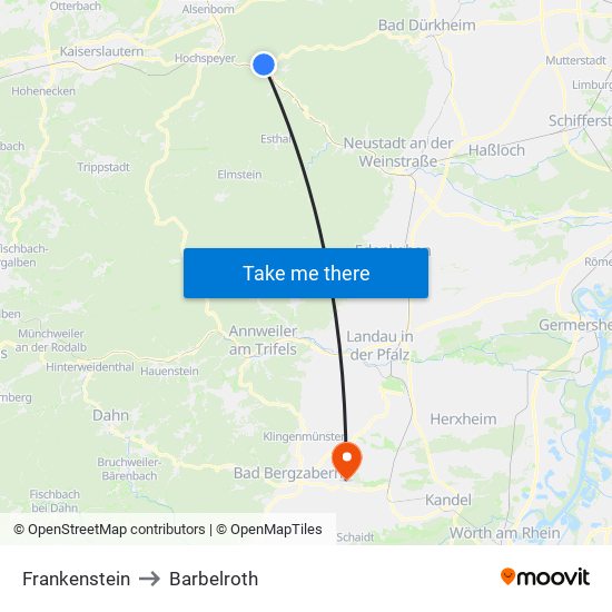 Frankenstein to Barbelroth map