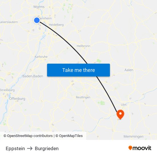 Eppstein to Burgrieden map