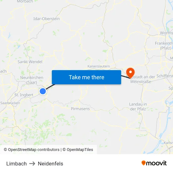 Limbach to Neidenfels map
