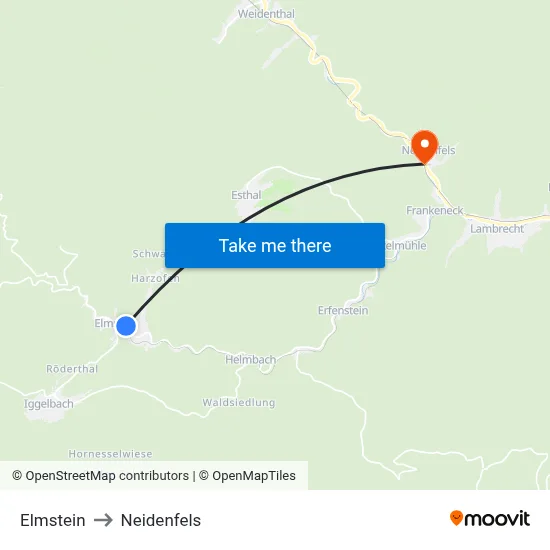 Elmstein to Neidenfels map