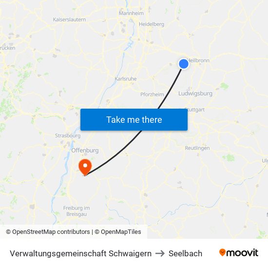 Verwaltungsgemeinschaft Schwaigern to Seelbach map