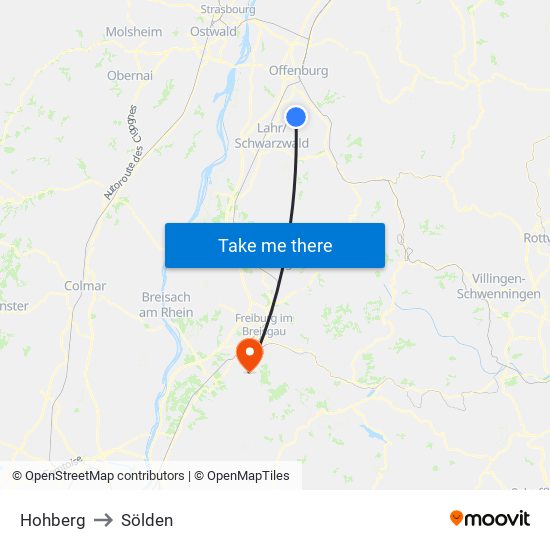 Hohberg to Sölden map