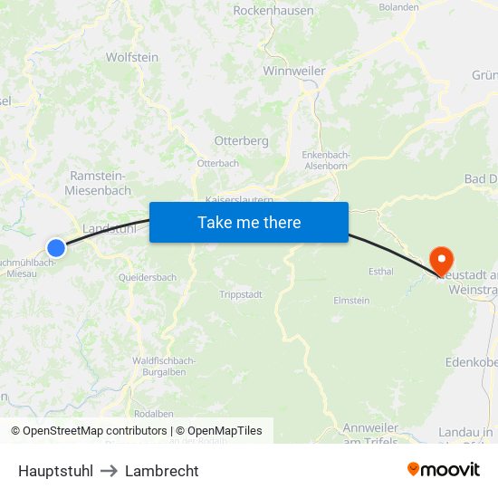 Hauptstuhl to Lambrecht map