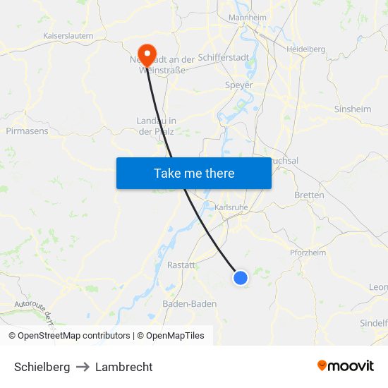 Schielberg to Lambrecht map