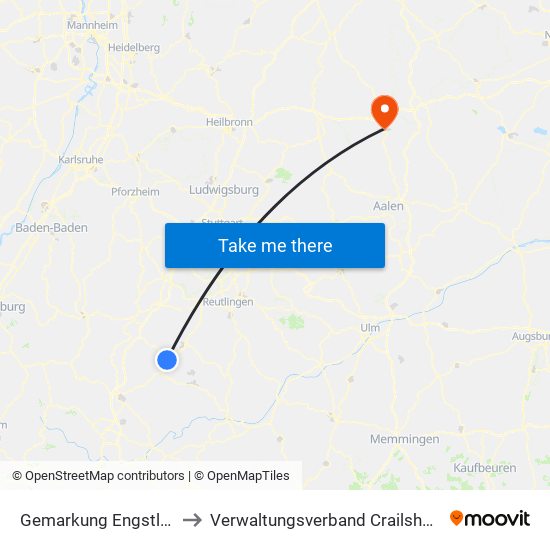 Gemarkung Engstlatt to Verwaltungsverband Crailsheim map