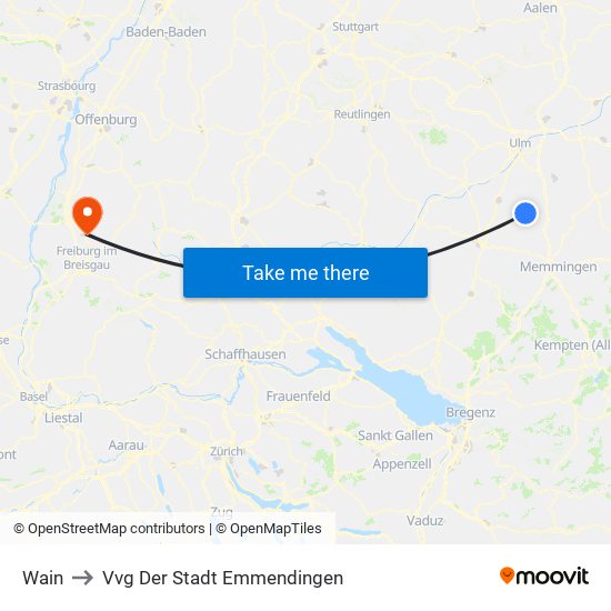 Wain to Vvg Der Stadt Emmendingen map