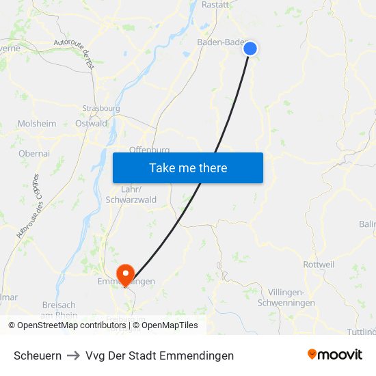 Scheuern to Vvg Der Stadt Emmendingen map