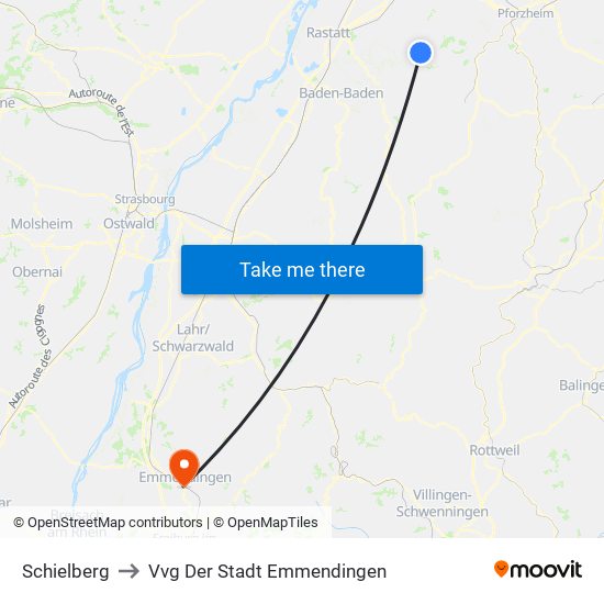 Schielberg to Vvg Der Stadt Emmendingen map