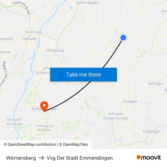 Wörnersberg to Vvg Der Stadt Emmendingen map