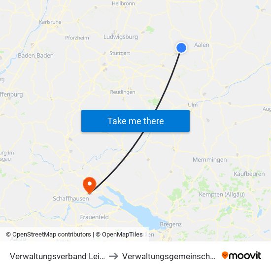 Verwaltungsverband Leintal-Frickenhofer Höhe to Verwaltungsgemeinschaft Singen (Hohentwiel) map
