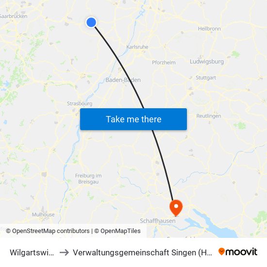 Wilgartswiesen to Verwaltungsgemeinschaft Singen (Hohentwiel) map