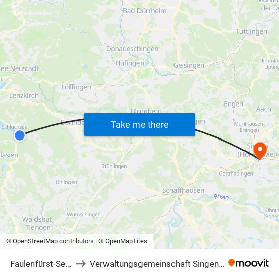 Faulenfürst-Seebrugg to Verwaltungsgemeinschaft Singen (Hohentwiel) map