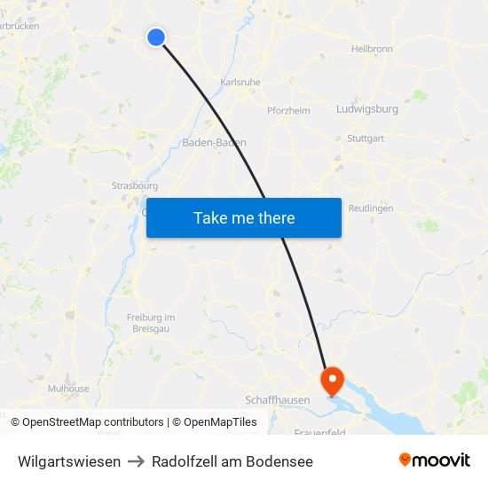 Wilgartswiesen to Radolfzell am Bodensee map