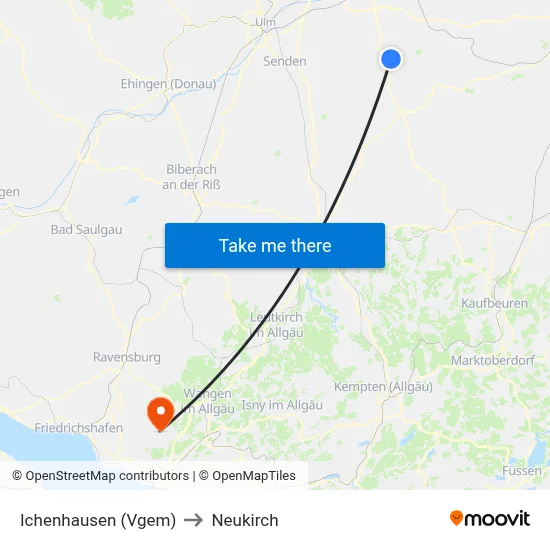 Ichenhausen (Vgem) to Neukirch map