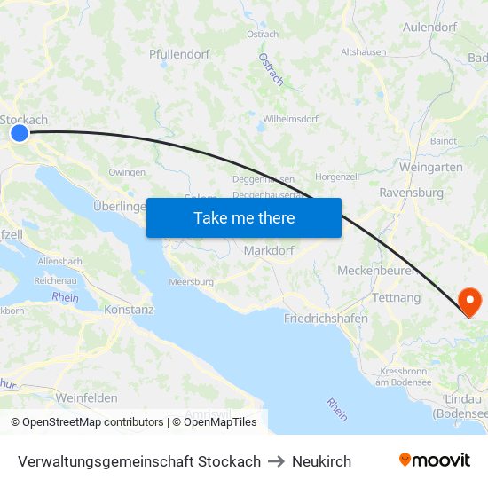 Verwaltungsgemeinschaft Stockach to Neukirch map