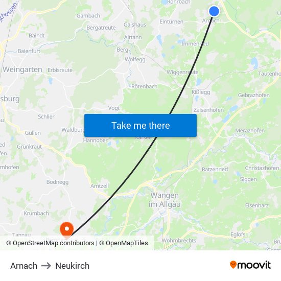 Arnach to Neukirch map