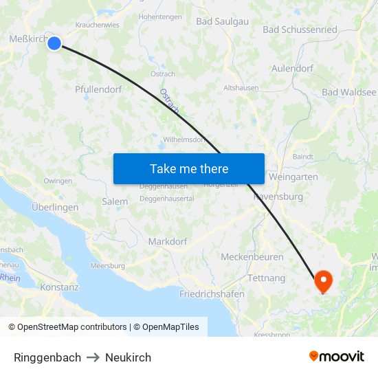 Ringgenbach to Neukirch map