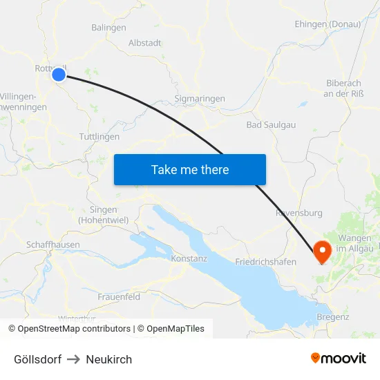 Göllsdorf to Neukirch map