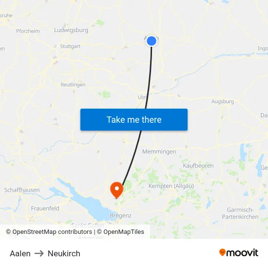 Aalen to Neukirch map