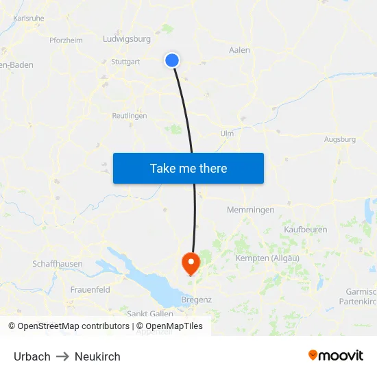 Urbach to Neukirch map