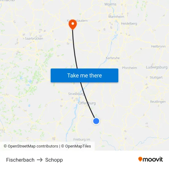 Fischerbach to Schopp map