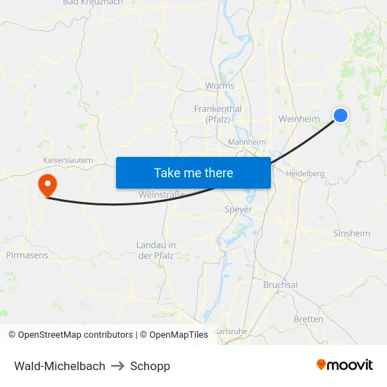 Wald-Michelbach to Schopp map