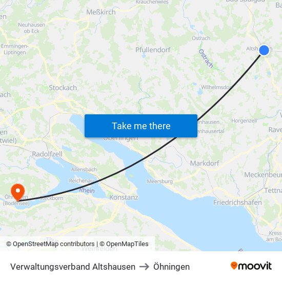 Verwaltungsverband Altshausen to Öhningen map