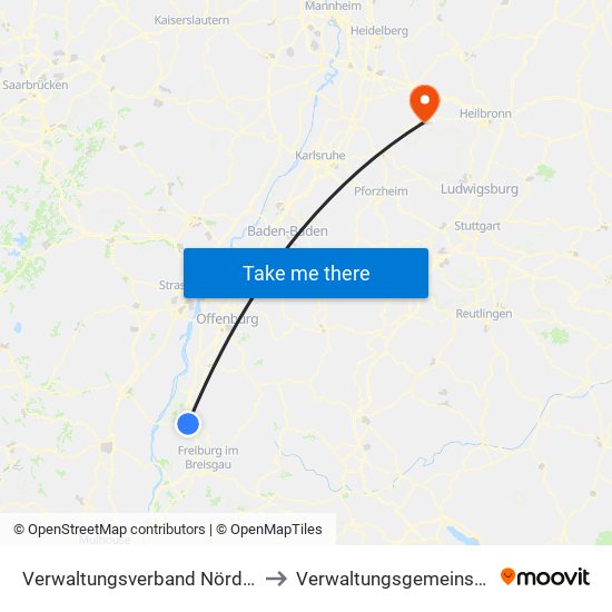 Verwaltungsverband Nördlicher Kaiserstuhl to Verwaltungsgemeinschaft Eppingen map