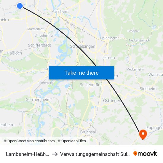 Lambsheim-Heßheim to Verwaltungsgemeinschaft Sulzfeld map