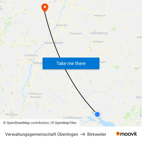 Verwaltungsgemeinschaft Überlingen to Birkweiler map