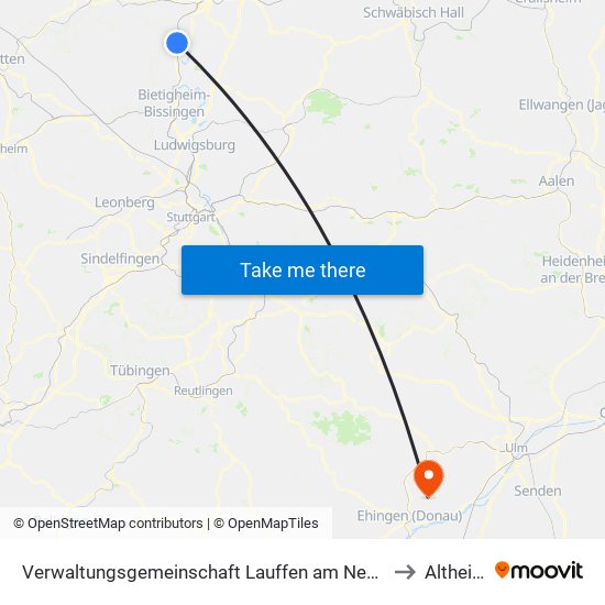 Verwaltungsgemeinschaft Lauffen am Neckar to Altheim map