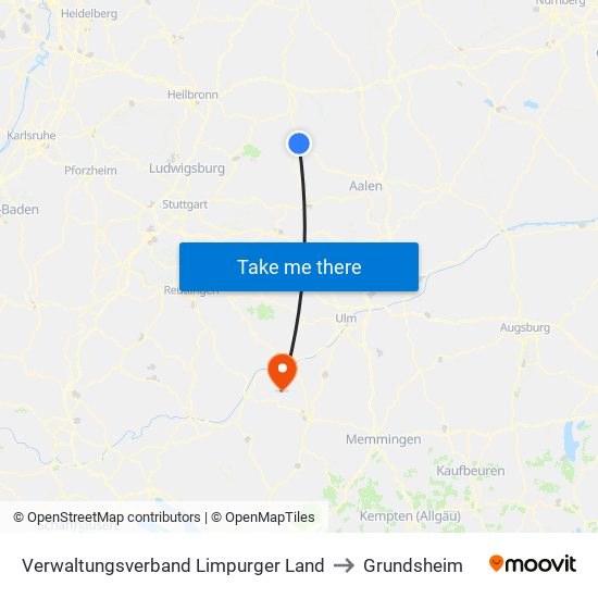 Verwaltungsverband Limpurger Land to Grundsheim map