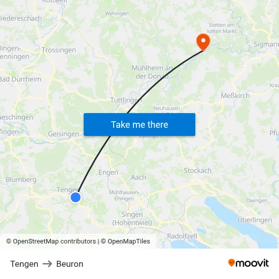 Tengen to Beuron map