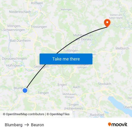 Blumberg to Beuron map