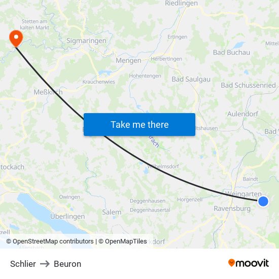 Schlier to Beuron map