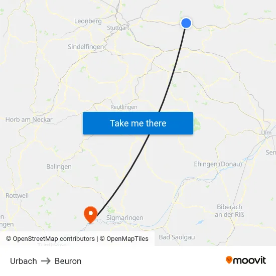 Urbach to Beuron map