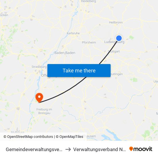 Gemeindeverwaltungsverband Steinheim-Murr to Verwaltungsverband Nördlicher Kaiserstuhl map