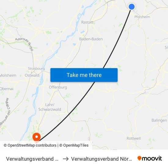 Verwaltungsverband Kämpfelbachtal to Verwaltungsverband Nördlicher Kaiserstuhl map