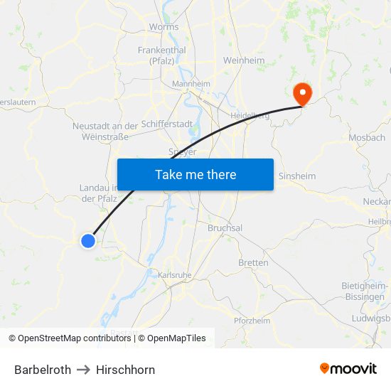 Barbelroth to Hirschhorn map